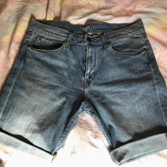 Carhartt WIP Swell Short - Blue Worn Bleached - 32 (fits like 33) - Picture 1 of 6